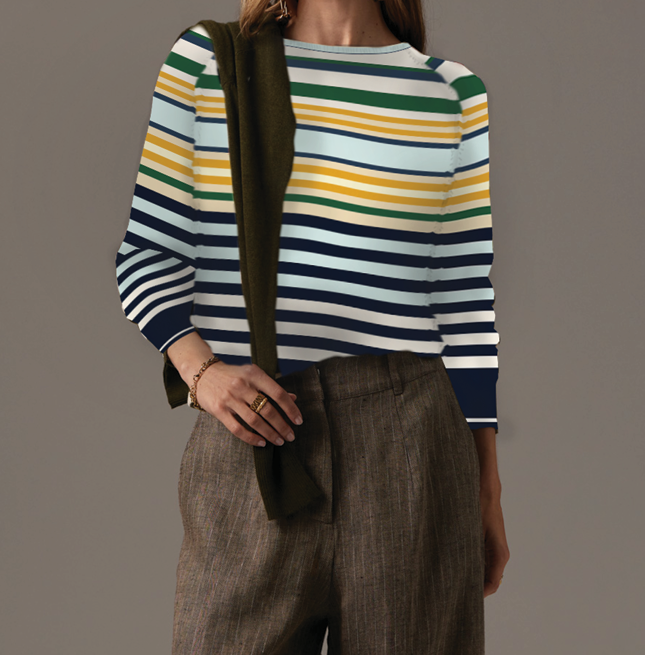 POL SELA SPRING MULTI STRIPE KNIT