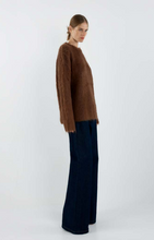 Load image into Gallery viewer, SOFIA IRINA VALERIA SWEATER CHOC
