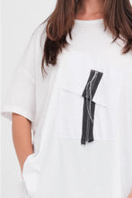 Load image into Gallery viewer, TAYLOR SECTOR MODULE TEE IVORY/BLACK
