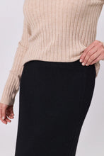 Load image into Gallery viewer, MARLOW SERENE MERINO SKIRT BLACK
