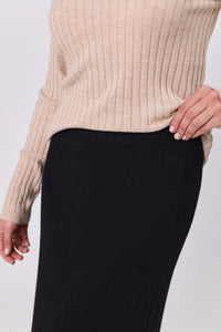 MARLOW SERENE MERINO SKIRT BLACK