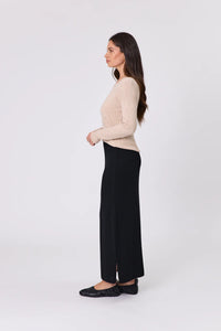 MARLOW SERENE MERINO SKIRT BLACK