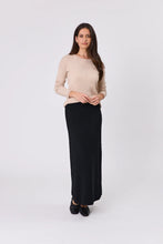 Load image into Gallery viewer, MARLOW SERENE MERINO SKIRT BLACK
