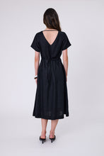 Load image into Gallery viewer, MARLOW SEVILLE LINEN DRESS BLACK
