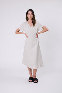 MARLOW SEVILLE LINEN DRESS NATURAL