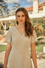 Load image into Gallery viewer, MARLOW SEVILLE LINEN DRESS NATURAL
