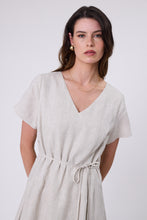 Load image into Gallery viewer, MARLOW SEVILLE LINEN DRESS NATURAL
