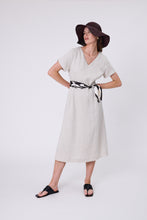 Load image into Gallery viewer, MARLOW SEVILLE LINEN DRESS NATURAL
