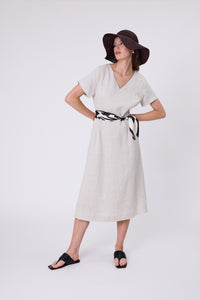 MARLOW SEVILLE LINEN DRESS NATURAL