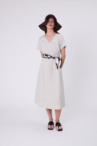MARLOW SEVILLE LINEN DRESS NATURAL