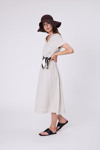 MARLOW SEVILLE LINEN DRESS NATURAL