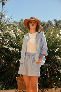 MARLOW SHORELINE SHORT BLUE STRIPE