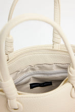 Load image into Gallery viewer, AMONG THE BRAVE SIENA BEIGE PU LEATHER SMALL KNOT TOP HANDLE BAG
