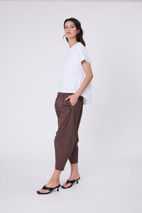 MARLOW SILO BARREL PANT CAROB