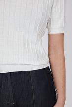Load image into Gallery viewer, MARLOW SOLIEL KNIT TEE IVORY
