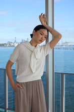 Load image into Gallery viewer, MARLOW SOLIEL KNIT TEE IVORY
