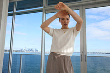 Load image into Gallery viewer, MARLOW SOLIEL KNIT TEE IVORY
