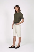 Load image into Gallery viewer, MARLOW SOLEIL KNIT TEE OLIVE

