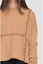 Load image into Gallery viewer, TAYLOR STITCHED LUCENT HOODIE TOFFEE/BLACK
