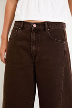 Load image into Gallery viewer, AMONG THE BRAVE VARSITY FORWARD SEAM BARREL JEANS
