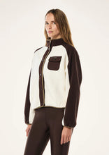 Load image into Gallery viewer, P.E NATION TAKE OVER JACKET COFFEE/WHISPER WHITE
