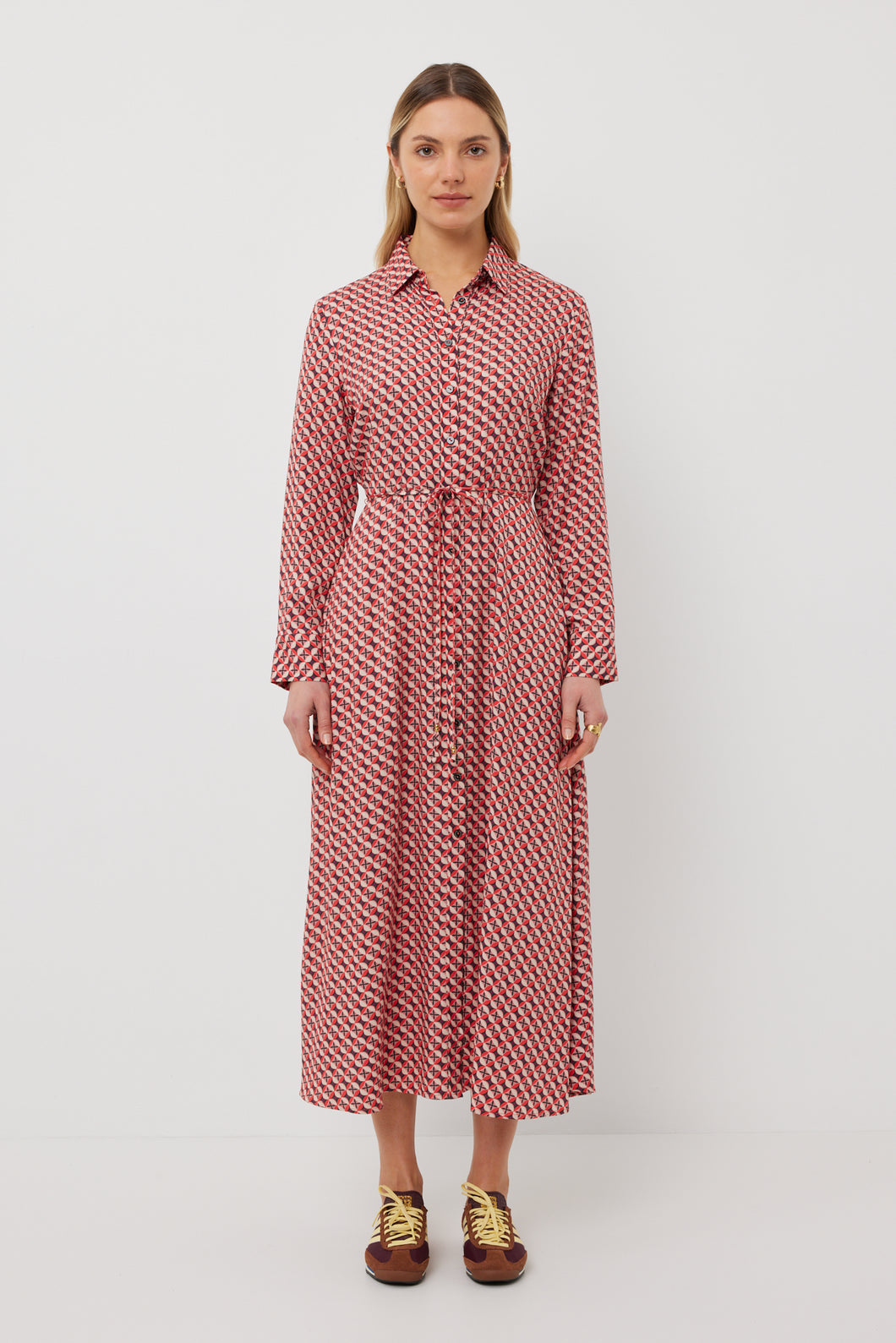 TUESDAY NICOLA DRESS REFLECTION PRINT