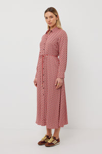 TUESDAY NICOLA DRESS REFLECTION PRINT