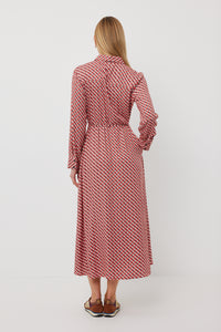 TUESDAY NICOLA DRESS REFLECTION PRINT