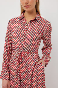 TUESDAY NICOLA DRESS REFLECTION PRINT