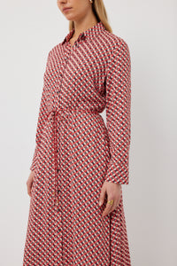 TUESDAY NICOLA DRESS REFLECTION PRINT