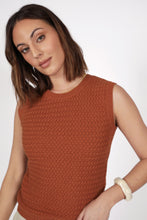 Load image into Gallery viewer, MARLOW TERRA KNIT TANK  RUST

