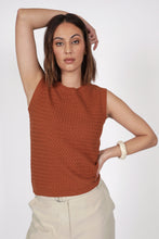 Load image into Gallery viewer, MARLOW TERRA KNIT TANK  RUST
