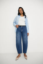 Load image into Gallery viewer, MARLOW THE CURVE BARREL JEAN TRUE BLUE
