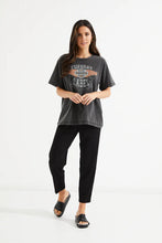 Load image into Gallery viewer, TUESDAY BOBBIE PANTS BLACK/WHITE SINGLE STRIPE
