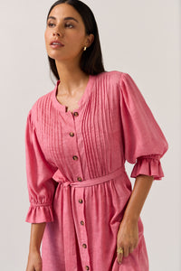 TUESDAY VENUS DRESS SUNSET CORAL