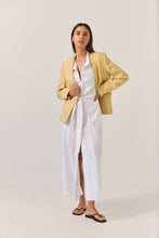 Load image into Gallery viewer, TUESDAY GODET SHIRT DRESS WHITE
