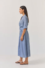 Load image into Gallery viewer, TUESDAY SUNRAY DRESS DENIM BLUE
