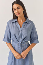 Load image into Gallery viewer, TUESDAY SUNRAY DRESS DENIM BLUE
