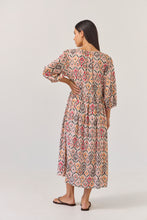 Load image into Gallery viewer, TUESDAY ODETTE DRESS MOCHA IKAT
