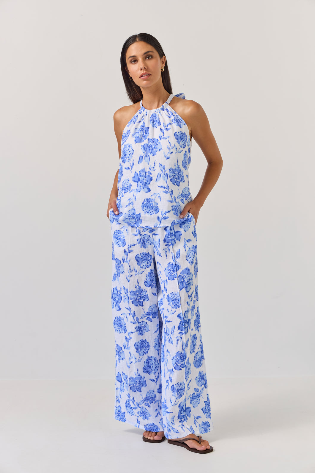 TUESDAY HOME PANTS BLUE ROSE