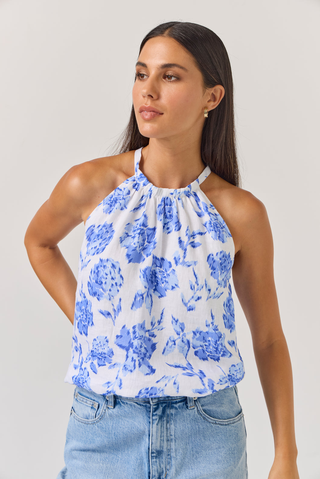 TUESDAY DIXIE TOP BLUE ROSE
