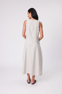 MARLOW TUSCANY LINEN DRESS NATURAL