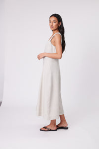 MARLOW TUSCANY LINEN DRESS NATURAL