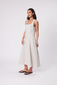 MARLOW TUSCANY LINEN DRESS NATURAL