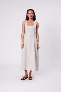 MARLOW TUSCANY LINEN DRESS NATURAL