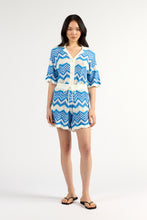 Load image into Gallery viewer, TUESDAY UMPIRE SHORTS BLUE CHEVRON
