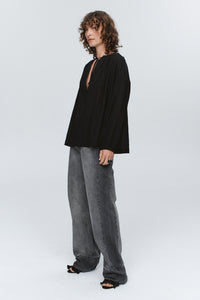 MARLE VALERIE TOP BLACK