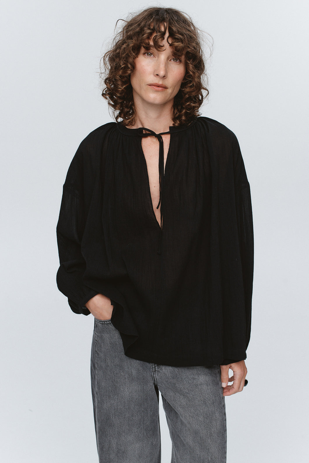 MARLE VALERIE TOP BLACK