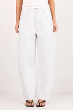 Load image into Gallery viewer, COMING SOON | AMONG THE BRAVE VARSITY IVORY FORWARD SEAM BARREL JEANS
