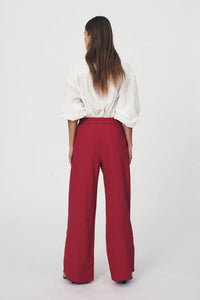 ROWIE VERA LINEN WIDE PANTS